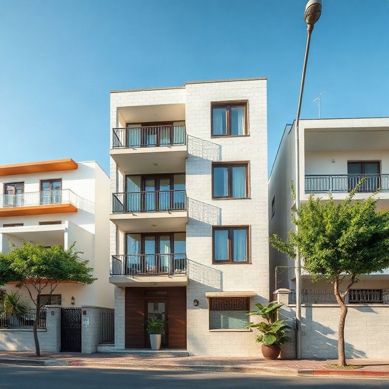 Contemporary Salvador apartment exterior at street level
